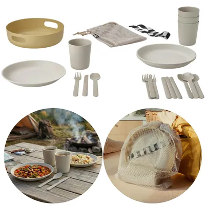 KALAS Buntes Plastik-Geschirr-Set IKEA Campinggeschirre