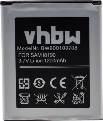 Produktbild von vhbw Akku kompatibel mit Samsung Galaxy GT-I8200, GT-S7568, GT-I8200L, GT-S7562i, GT-S7562 Handy Smartphone Telefon (1100 mAh, 3,7 V, Li-Ion)