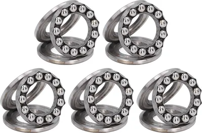Produktbild von 5Pcs Schubkugellager Ebene axiale Schubkugeln Lager für Kranhaken vertikale Wasserpumpen51205