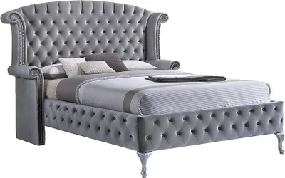 Produktbild von Nostalgie Bett Chesterfield Sofa Ohren Betten Englisches Schlafzimmer Design