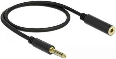 Immagine prodotto di Cavo di prolunga DELOCK da spina a 5 pin da 4,4 mm a presa 0,5 m nero