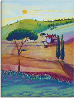 Produktbild von ARTland Leinwandbild Die Toskana ist schön Größe: 30x40 cm