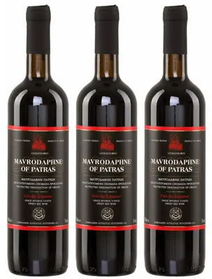 Produktbild von Mavrodaphne aus Patras P.D.O. 3x 0,75l Loukatos Likörwein rot | 15% Vol. | + 20ml Jassas Olivenöl