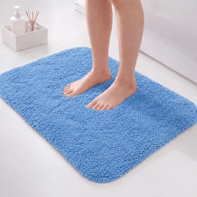 Obrázek produktu pro Podložka do koupelny, rozměry 60 x 40 cm, mikrovlákno, protiskluzová, vhodná do koupelny