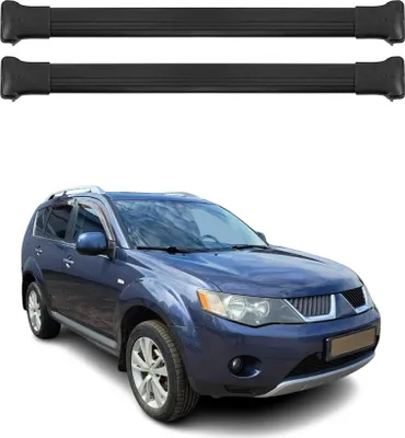 Obrázek produktu pro Příčníky střešního nosiče pro Mitsubishi Outlander 2008-2012 Alu černé