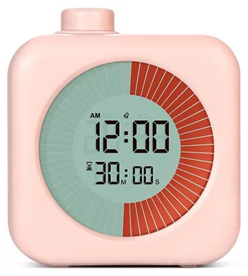 Obrázok produktu pre Digitálny časovač produktivity, vizuálny časovač nahor/dole, budík, nastavenie odloženia, zvuková pripomienka, nástroj na riadenie času pre deti na testovanie, precvičovanie, hranie, učenie, učenie, varenie v kuchyni