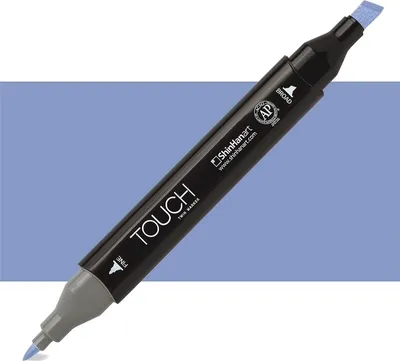 Image de Marqueur alcool double face Fine & Chisel TOUCH, PB273 Blue berry