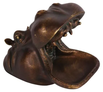 Produktbild von Deko-Objekt NijlHorse im niederländischen Stil, goldfarben, aus Polyresin, 20 cm hoch