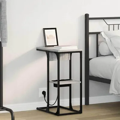 Produktbild von vidaXL Nachttisch Graues Sonoma 41,5 x 26 x 60,5 cm Holzwerkstoff