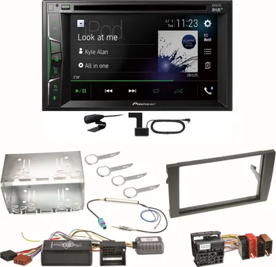 Produktbild von Pioneer AVH-A3200DAB Bluetooth Digitalradio Einbauset für Seat Exeo Audi A4 B6 B7