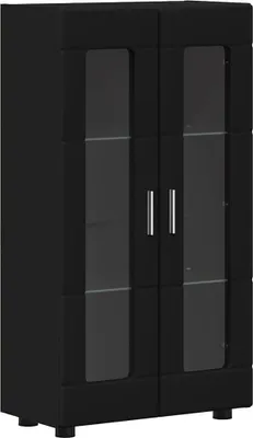 Immagine prodotto di Credenza FLORIN di vidaXL, nera, 55,5 x 29 x 100 cm, materiale a base di legno