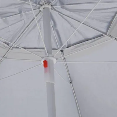 Zdjęcie produktu dla Odporny na wiatr parasol plażowy z mechanicznym mechanizmem obrotowym – parasol plażowy z ochroną przed promieniowaniem UV – źródło cienia na plaży – parasol plażowy na dni spędzane na plaży