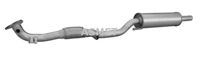 Produktbild von ASMET 03.110 Vorschalldämpfer Schalldämpfer für VW POLO (9N) Polo Schrägheck (6R1, 6C1) Fox Schrägheck (5Z1, 5Z3, 5Z4) für SKODA Fabia II Schrägheck
