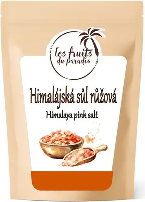 Obrázek produktu pro Himalájská sůl růžová jemná 1 kg LES FRUITS DU PARADIS