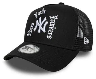 Immagine prodotto di Cappello da baseball New Era MLB 9FORTY, modello A-Frame, con logo "New York Yankees" in nero