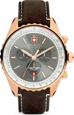 Immagine prodotto di SWISS MILITARY HANOWA orologio da uomo al quarzo marrone / oro rosa onesize men 44 SMWGC0000301, SMWGC0000302, SMWGC0000320, SMWGC0000340