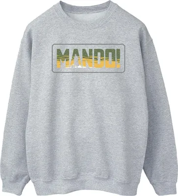 Produktbild von Star Wars - "The Mandalorian" Sweatshirt für Herren BI46712 (S) (Grau)
