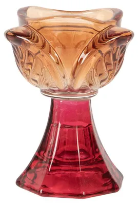 Immagine prodotto di Portacandele Clayre & Eef Ø 7x10 cm in vetro arancione