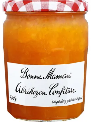 Obrázok produktu pre Bonne Maman, džem z marhúľ, 750 g – prírodná marhúľová nátierka