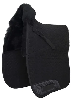 Imagen del producto de Funda para sillín de doma con lana de oveja y adorno de pelo, acolchada, semirrellena, talla SCHABRA1-D-SCH-SCH, para