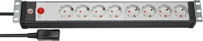 Produktbild von Brennenstuhl 1156057128 - 3 m - 8 AC-Ausgänge - Indoor - Managed - Schwarz - 90 mm