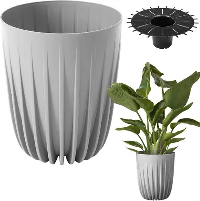 Zdjęcie produktu dla Lamela | Doniczka | Mira | ECO | Szara | 30 cm