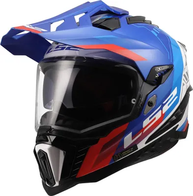 Produktbild von LS2 MX701 EXPLORER HEXA Integralhelm L in blau/rot/weiß