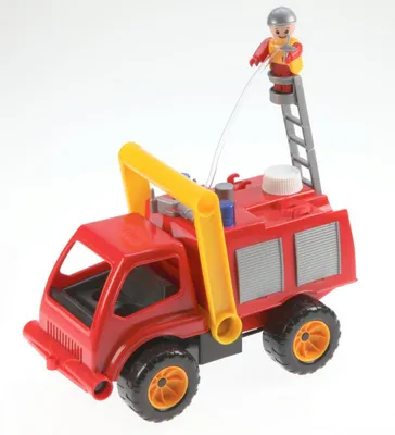 Obrázek produktu pro Lena 04155, Nákladní auto, Fire truck, 3 rok/roky, Plast, Černá, Šedá, Červená, Žlutá