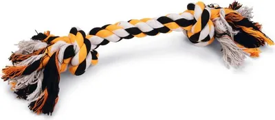 Image de Beeztees - Corde Flossy - Multicolore - 2 nœuds - 319 grammes