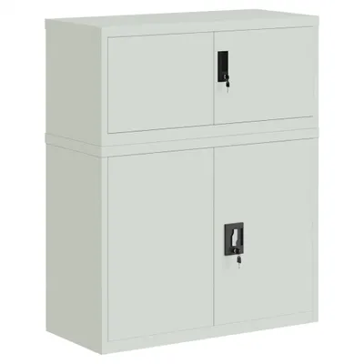 Produktbild von Aktenschrank Hellgrau 90x40x110 cm Stahl