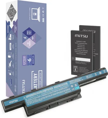 Produktbild von Mitsu Battery for Acer Aspire 4551, 4741, 5741 6600 mAh (71 Wh) 10.8 - 11.1 Volt