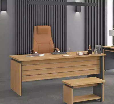 Produktbild von Holz Schreibtisch Büro Office Design Büromöbel Arbeitszimmer Chefschreibtisch