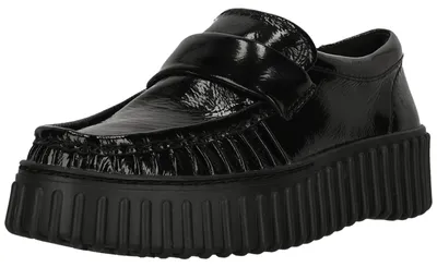 Produktbild von CLARKS Schlupfschuhe Torhill Mocc Black Pat mit charakteristischer, gerippter Sohle 1218 Black Pat 37
