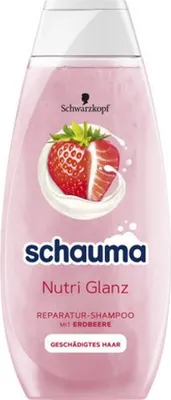Produktbild von Schauma Nutri Glanz Reparatur Shampoo Haar Smoothie mit Erdbeere 400ml