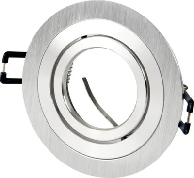 Image de LED-line Spot encastré OROSA SLIM Ø92mm max. 35W Spot orientable IP20 Downlight rond argent brossé