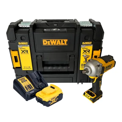 Produktbild von DeWalt DCF 891 P1T Akku Schlagschrauber 18 V 1084 Nm 1/2" Brushless + 1x Akku 5,0 Ah + Ladegerät + TSTAK