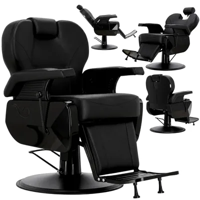 Produktbild von Barbierstuhl Richard hydraulischer Friseurstuhl für Herren und Barbershop - Barberking