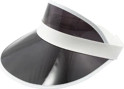 Produktbild von Visor Cap - Retro Schildkappe - 80s Poker Schildmütze schwarz-weiß