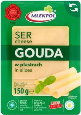 Obrázok produktu pre Ser Gouda pełnotłusty w plastrach 150 g
