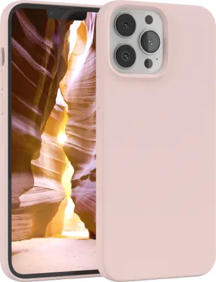 Produktbild von EAZY CASE Silikonhülle für Apple iPhone 13 Pro Max Silikon Backcover Schutz in Rosa