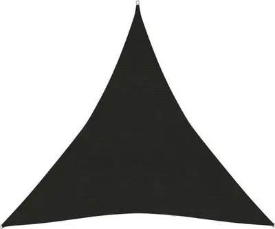 Zdjęcie produktu dla Trójkątna osłona przeciwsłoneczna – 3 x 3 x 3 m – czarna – wiatroszczelna i wodoodporna z HDPE – 90% ochrona przed promieniowaniem UV – oddychająca osłona przeciwsłoneczna