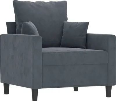 Produktbild von vidaXL Sessel Dunkelgrau 60 cm Samt