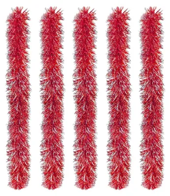 Produktbild von Weihnachtsgirlande künstlich 10m 5 Stück Rot für Innen & Außen
