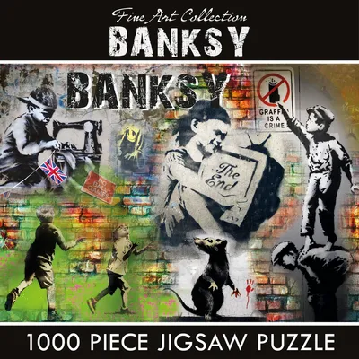 Productafbeelding van Puzzel van 1000 stukjes, Banksy collage