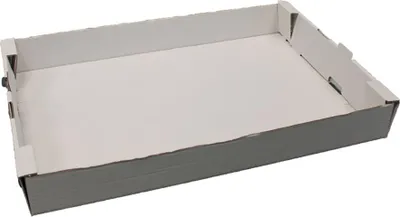 Produktbild von 50 Papp-Kuchensteige 40x60x7cm weiß vielseitige Transport- & Aufbewahrungsbox