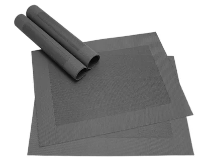 Produktbild von Tischset BORDA 4er Schwarz Tischunterlage als Tischdeko