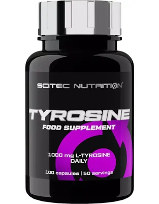 Obrázek produktu pro Scitec Nutrition Tyrosine 100 kapslí / Tyrosin / Neesenciální aminokyselina v kapslích