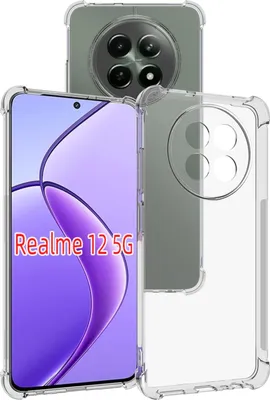 Produktbild von Hülle für Realme 12 Weich Transparent Handyhülle mit Verstärkte Ecken Bumper Schutzhülle