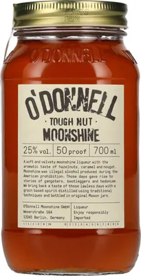 Produktbild von O'Donnell Moonshine TOUGH NUT Liqueur 25% Vol. 0,7l