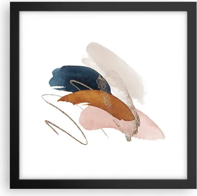Produktbild von Gerahmtes Poster - Schwarzer Rahmen - Die Farben Abstraktion Stück - 30x30 cm - Wand Bild - Wanddeko - Wandbilder - Kunstposter - Wandposter - Bilderrahmen - Bilder - Kunstdruck - P2BAC30x30-5100